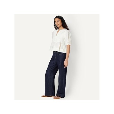  女士棉缎宽松上衣