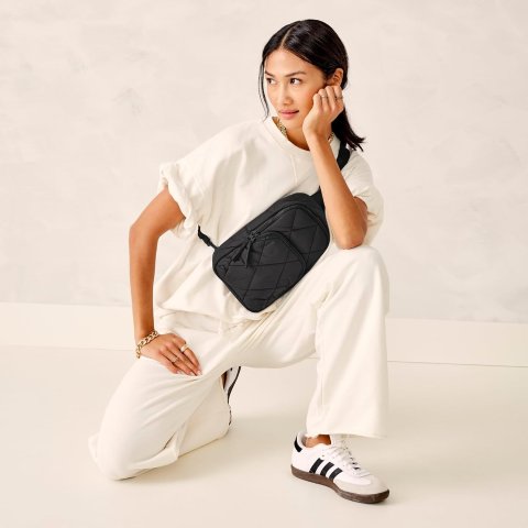 Vera Bradley Lorman 斜挎背包 月夜黑