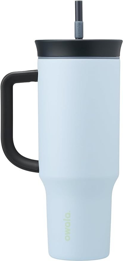 Owala 3层不锈钢保温旅行吸管杯 40oz