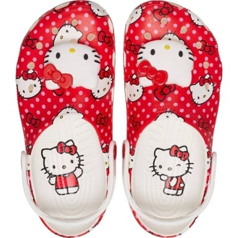  Hello Kitty 红色经典洞洞鞋
