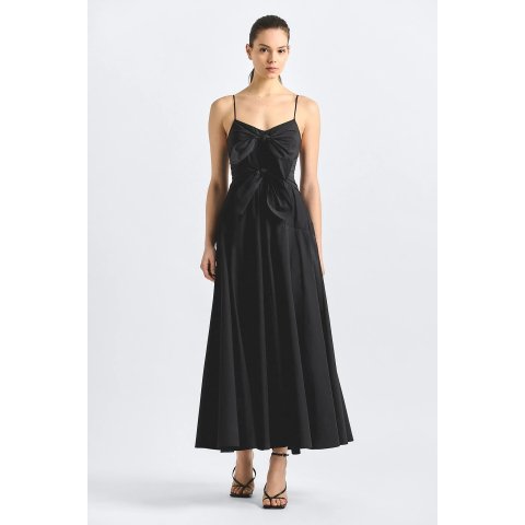 Derek Lam Unity 系带连衣裙 黑色