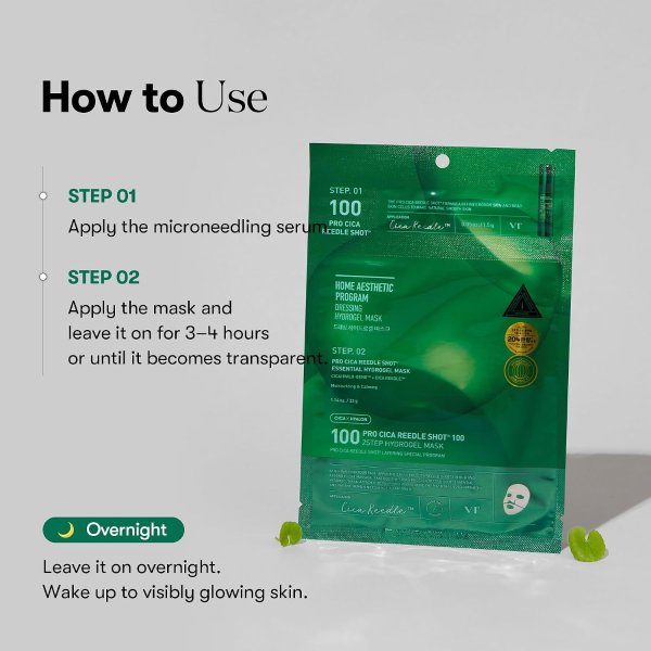 VT Pro Cica Reedle Shot 100 2-Step Hydrogel Mask 4 Sheets