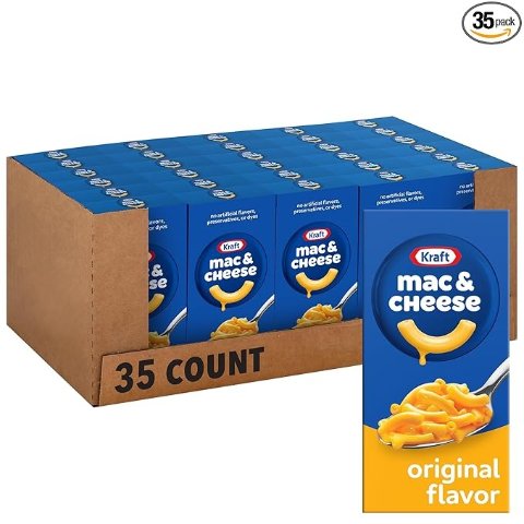 Kraft Mac & Cheese Original 7.25oz 35 Boxes