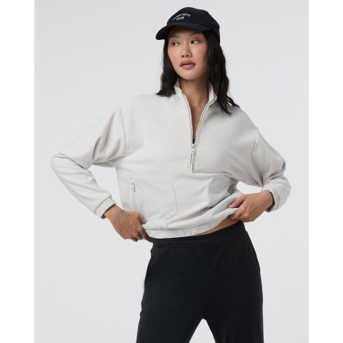 Aspen Half Zip Women s Sweatshirt Salt