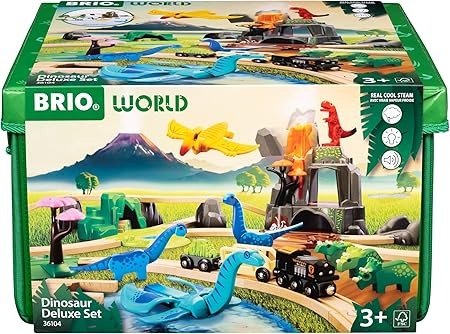  Dinosaur Deluxe 木质火车套装 44件