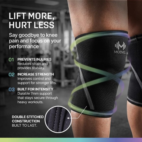 Modvel 7mm Knee Sleeves Pair