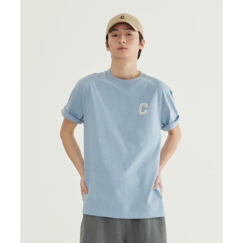 COVERNATC Logo Cotton T-Shirt Sky Blue