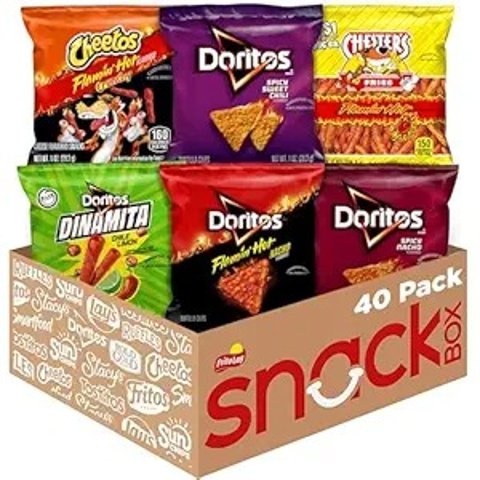 Frito LayFrito-Lay Fiery Mix Chips Variety Pack 40 Count
