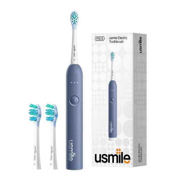 P10S Sonic Electric Toothbrush Blue 2 Brush Heads