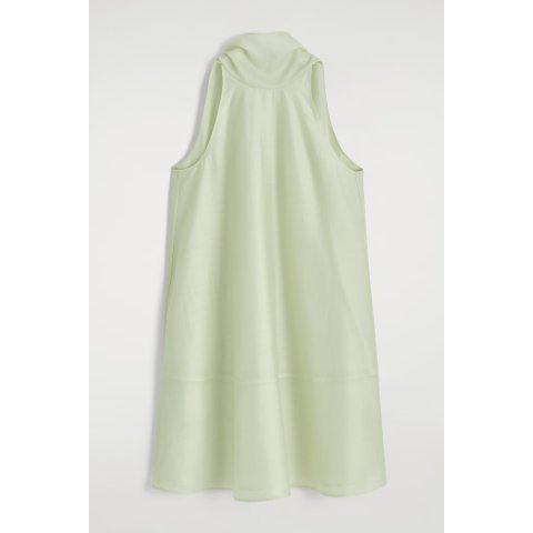 Fluid Halterneck Mini Dress Light Green