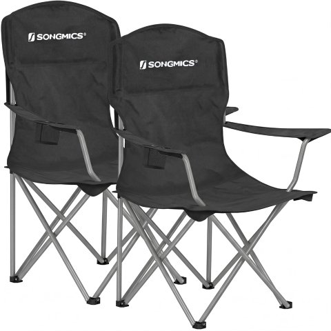 Folding Camping Chairs UGCB08BK Black 2 Pack