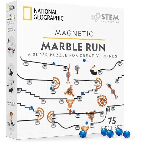 National Geographic Magnetic Marble Run 75 Pieces