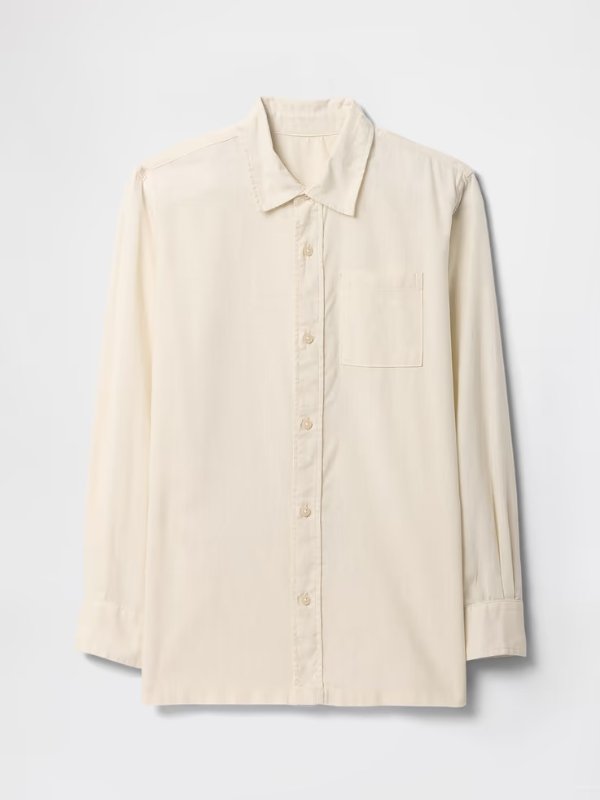 Gap Factory Kids Linen-Blend Shirt