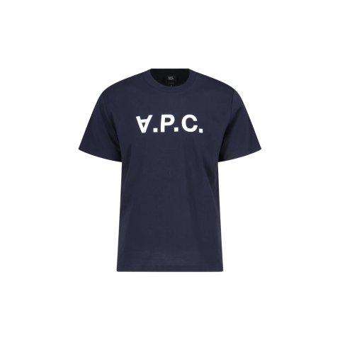 A.P.C.Organic Cotton T-Shirt Navy