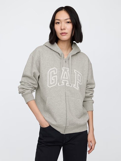 Logo Zip Hoodie