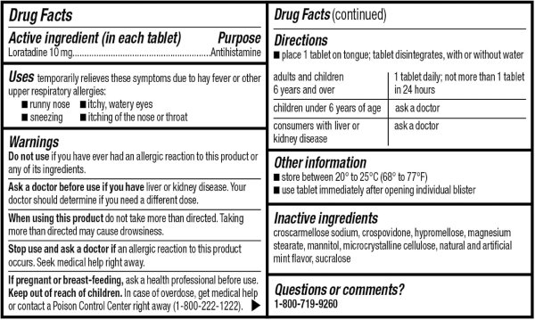 Loratadine Orally Disintegrating Tablets 10mg 30 Count
