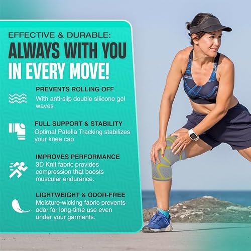Modvel 2 Pack Knee Brace Breathable Compression