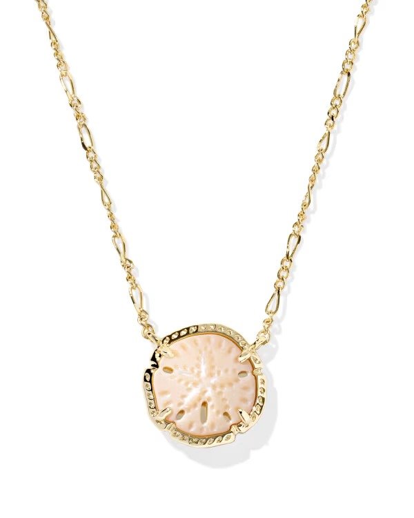 Sand Dollar Gold Pendant Necklace