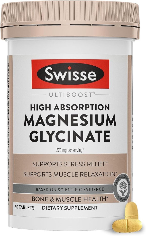 Swisse Magnesium Glycinate 270mg 60 Tablets