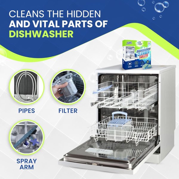 True Fresh Dishwasher Cleaner Tablets 24-Pack