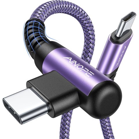 AINOPE USB C线 60W 尼龙 紫色