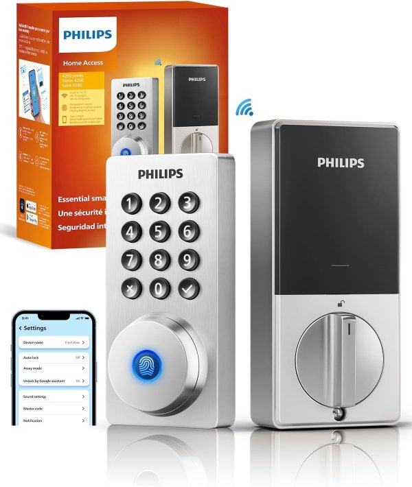 Wi-Fi Smart Door Lock Fingerprint Passcode