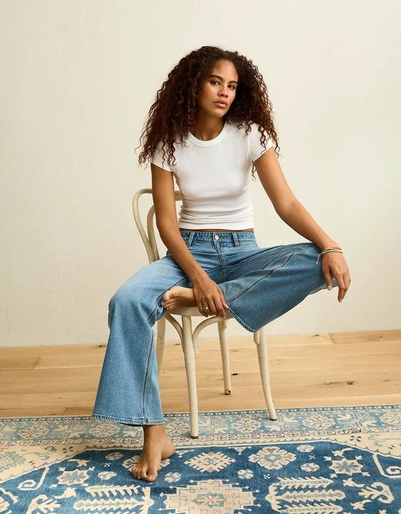 AE Hey Baby Waffle Tee for Women