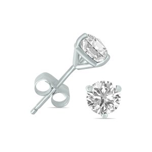 14K 实验室培育钻石耳环 0.25克拉