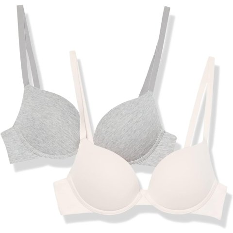 Amazon Essentials Women s Push-Up Padded Cotton Bra 2-Pack