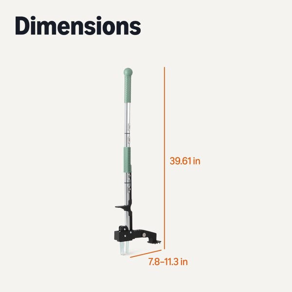 Amazon Basics Weed Puller 4-Claw 39.6 Inch Black