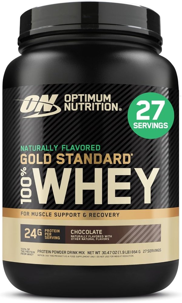 Optimum Nutrition Gold Standard Whey Protein Powder Chocolate 27 Servings