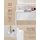 Vanity Desk URDT632WB02S Cloud White 43.3-Inch