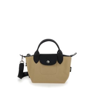 Longchamp  Le Pliage 女士手提包 米色皮革