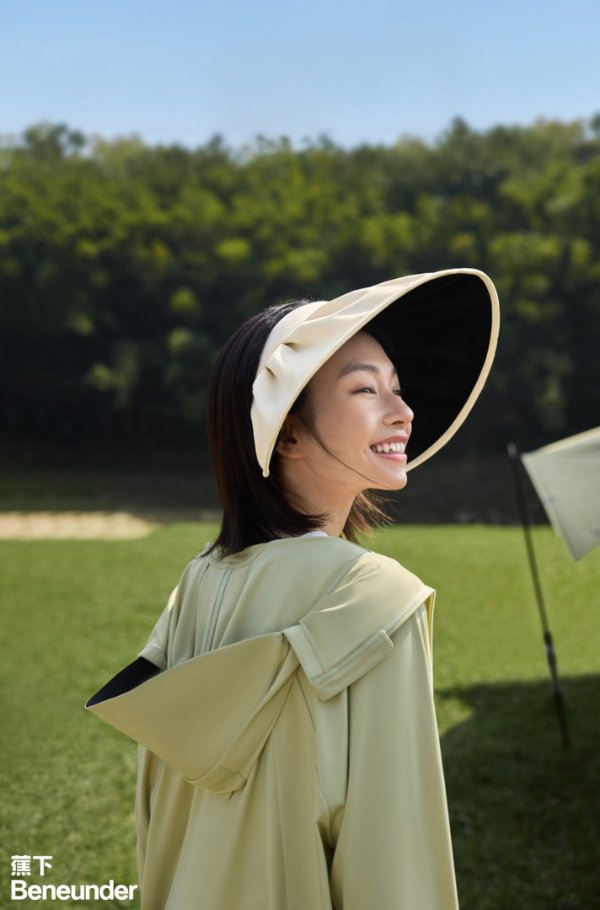 小贝壳防晒帽 