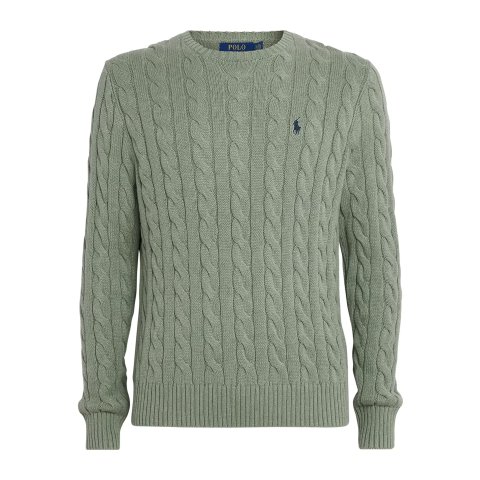  Cotton Cable-Knit Sweater