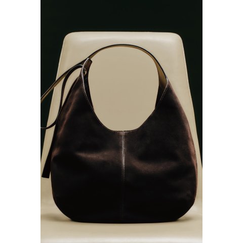 COSKNOLL Shoulder Bag Suede Ebony