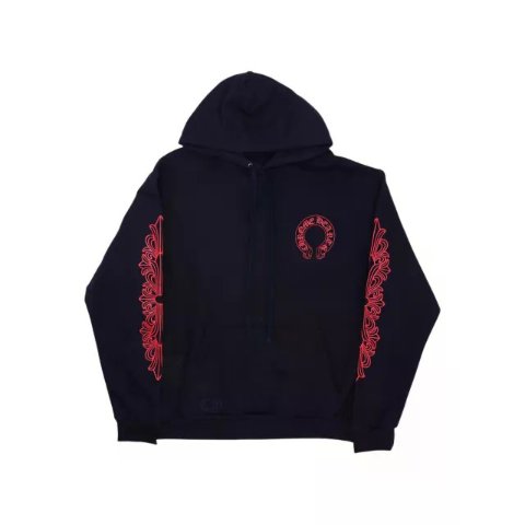 Chrome HeartsHorseshoe Logo Hoodie
