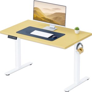 CONCETTA 电动升降桌 40x24英寸 橡木色