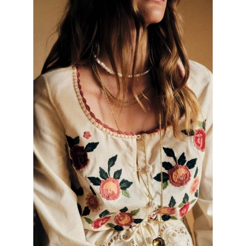 SezaneLudmilla Necklace Mother of Pearl Pendant