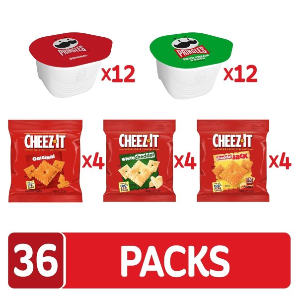 Pringles & Cheez-It Snack Variety Pack 36 Count