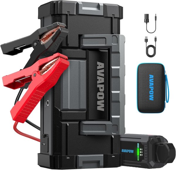 AVAPOW 6000A Portable Car Jump Starter 12V