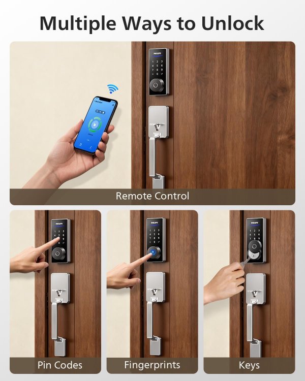 Wi-Fi Smart Door Lock Fingerprint Unlock
