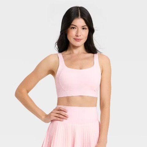 All In Motion High Support Sports Bra Light Pink M