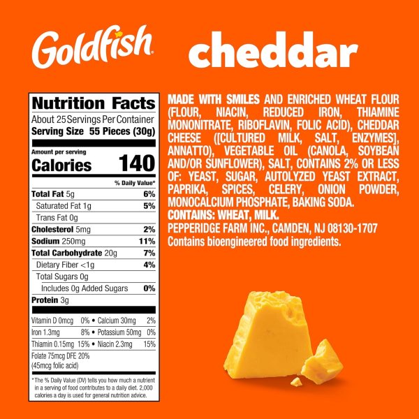 Goldfish 车达芝士饼干 27.3盎司