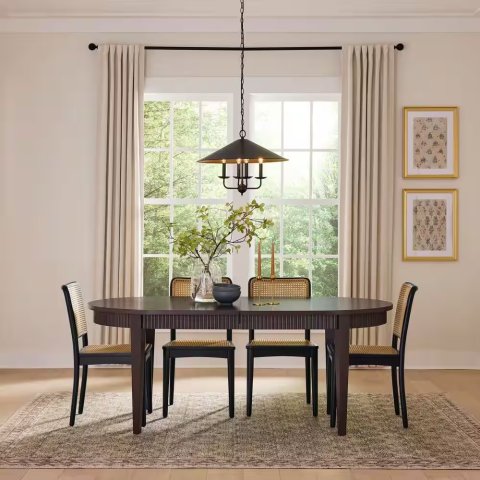 Home Decorators Gwynn Dining Table Sable Wood 95.98 in