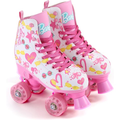 Barbie Roller Skates for Girls Size 12-2 Glitter Wheels