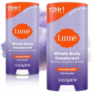 Lume 全身止汗膏 柔滑软粉 2.6盎司*2支