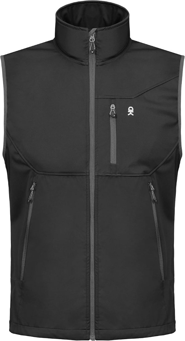 Little Donkey Andy Men's Lightweight Softshell Vest Windproof