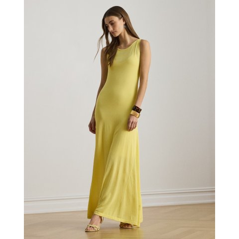 Sleeveless Boatneck Maxi Dress