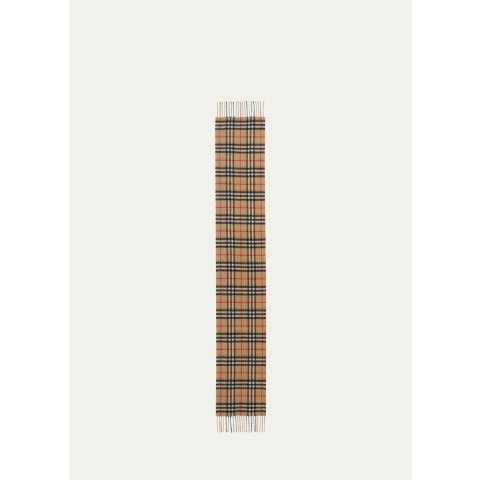 Burberry满$500送$100礼卡经典格纹羊绒围巾